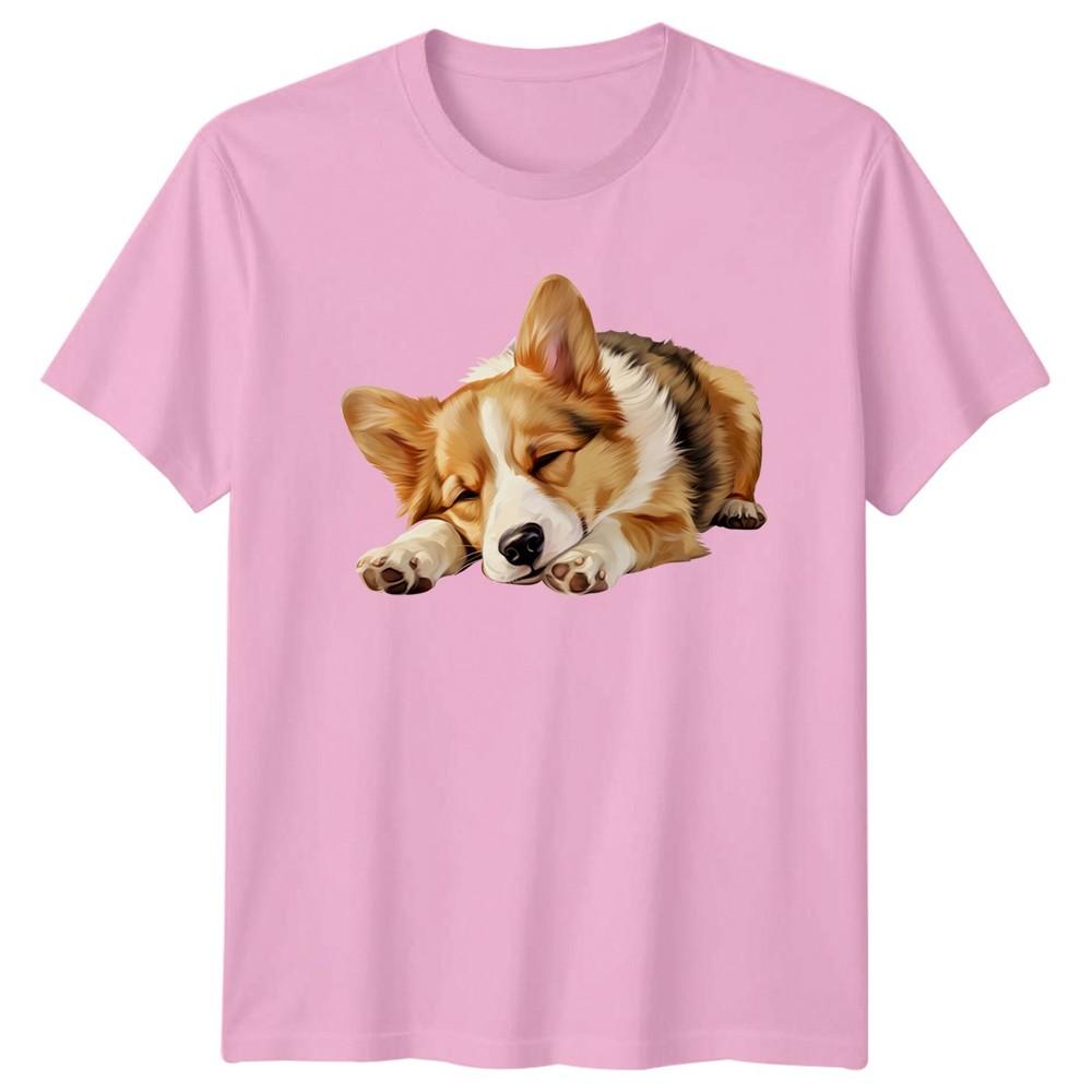 Sleeping Corgi Dog Animals Unisexs TShirt Unisexs Tee Graphic Unisex Top