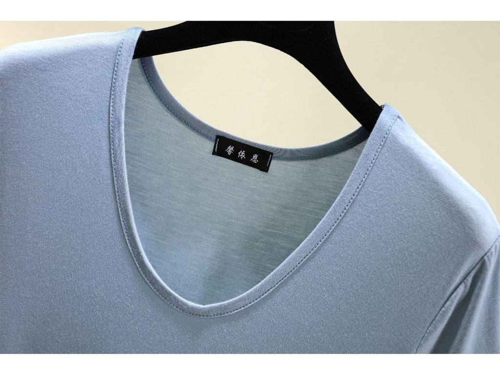 Women's Summer Cotton Crew Neck Short Sleeve Casual Elastic T-Shirt