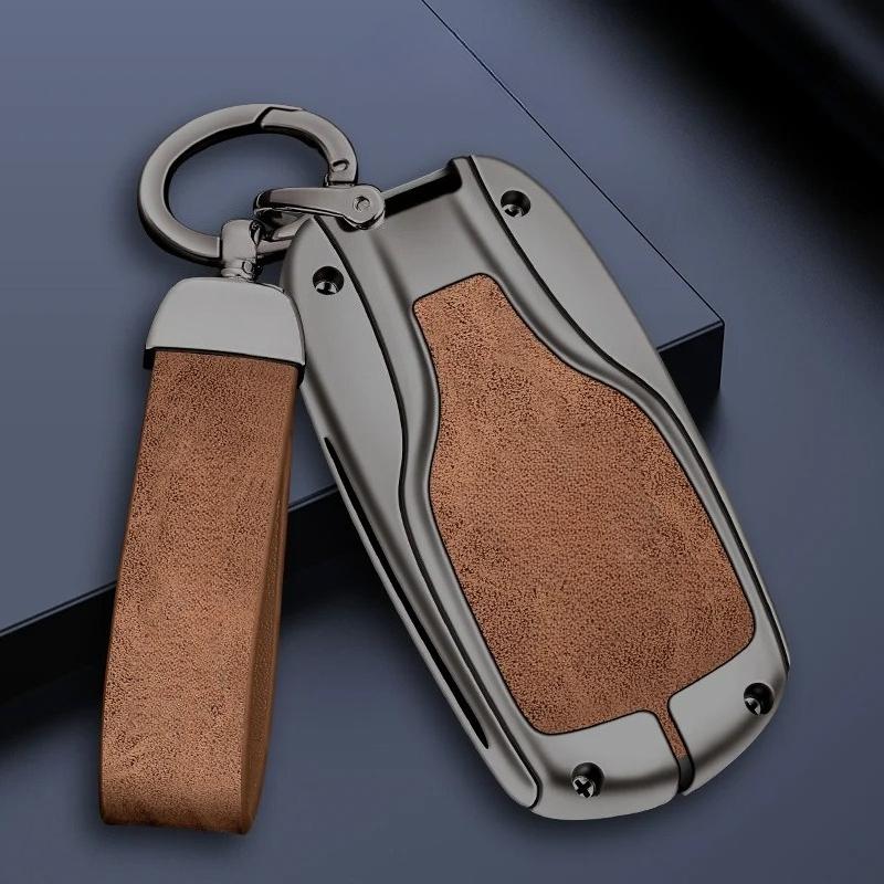 Zinc Alloy Car Remote Key Cover Case For Maserati Levante Ghibli Quattroporte Gt Granturism Grancabrio Keychain Accessories