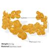 Hong Kong style retro exaggerated flower bracelet stainless steel gold-plated light luxury high-end bracelet jewelry women