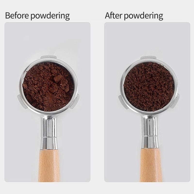 Mescolatore per Caffè Espresso Strumento per Mescolare il Caffè Mescolatore per Polvere di Caffè Ago Distributore Manico in Legno Strumento di Distribuzione Manuale per Barista