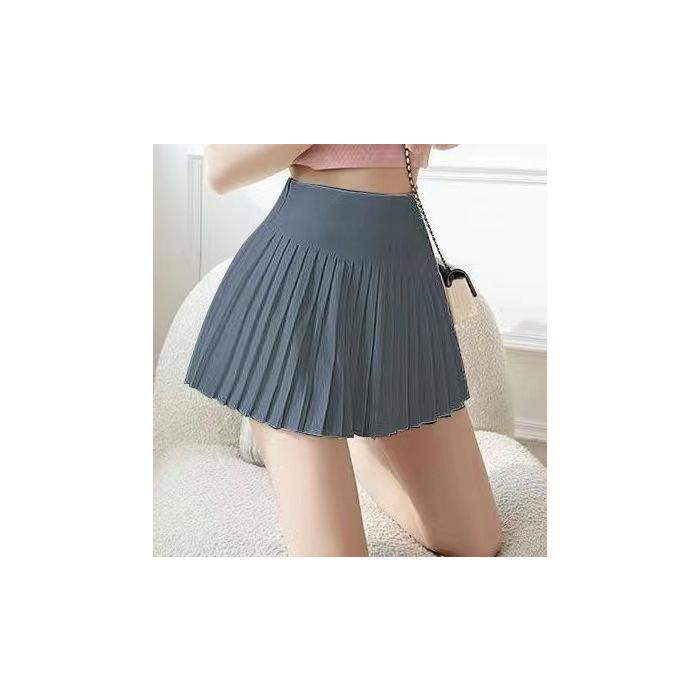 Japanese Pure Desire High-Waisted Pleated Skirt - Spring/Autumn Petite Slimming Anti-Exposure Short Skirt