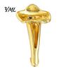 Alloy Shirt Pin Peanut/Calla Shaped Flower Insert Brooch, DIY Wearable Bouquet Holder Copper Safety Brooch Clip, Metal Vase Lapel for Women