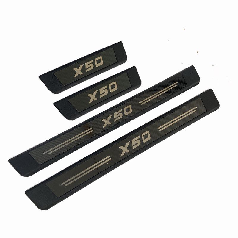 Universal X50 Plastic Car Door Sill Protector Anti-Scratch Sticker & Bumper Strip