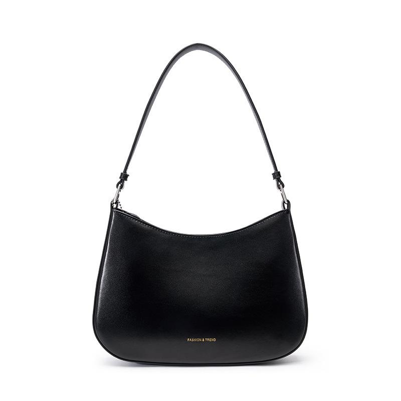 

Premium Design Baguette Bag Genuine Leather Women S Bag Fashion Underarm Bag Shoulder Bag Women S Tote Bag чорний