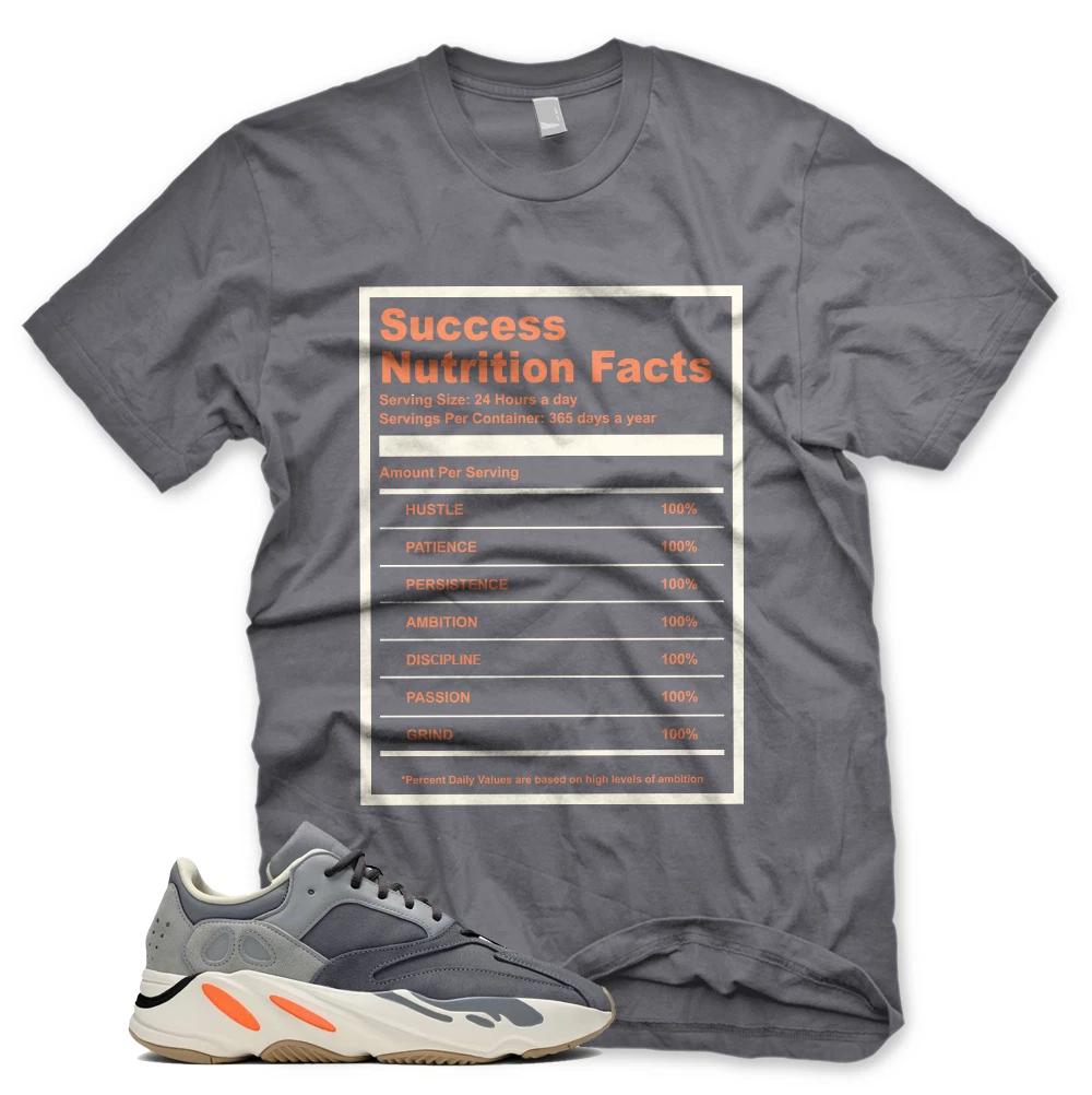 New SUCCESS FACTS T Shirt for Adidas YZ Boost 700 Magnet XL