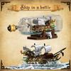 MOULD KING 10067 Ship In A Bottle Building Block The The Flying Dutchman Pirate Ship Model Sailboat Toys Kids Christmas Gifts