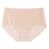 Ultra-Thin Solid Color Ice Silk Mid-Waist Breathable Summer Panties for Women