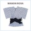 MANON ROSA Dog Costume Japanese Yukata Kimono - Traditional Pet Kimono Cosplay for Small Medium Dogs, Puppies Cats Kittens, Breathable Adjustable