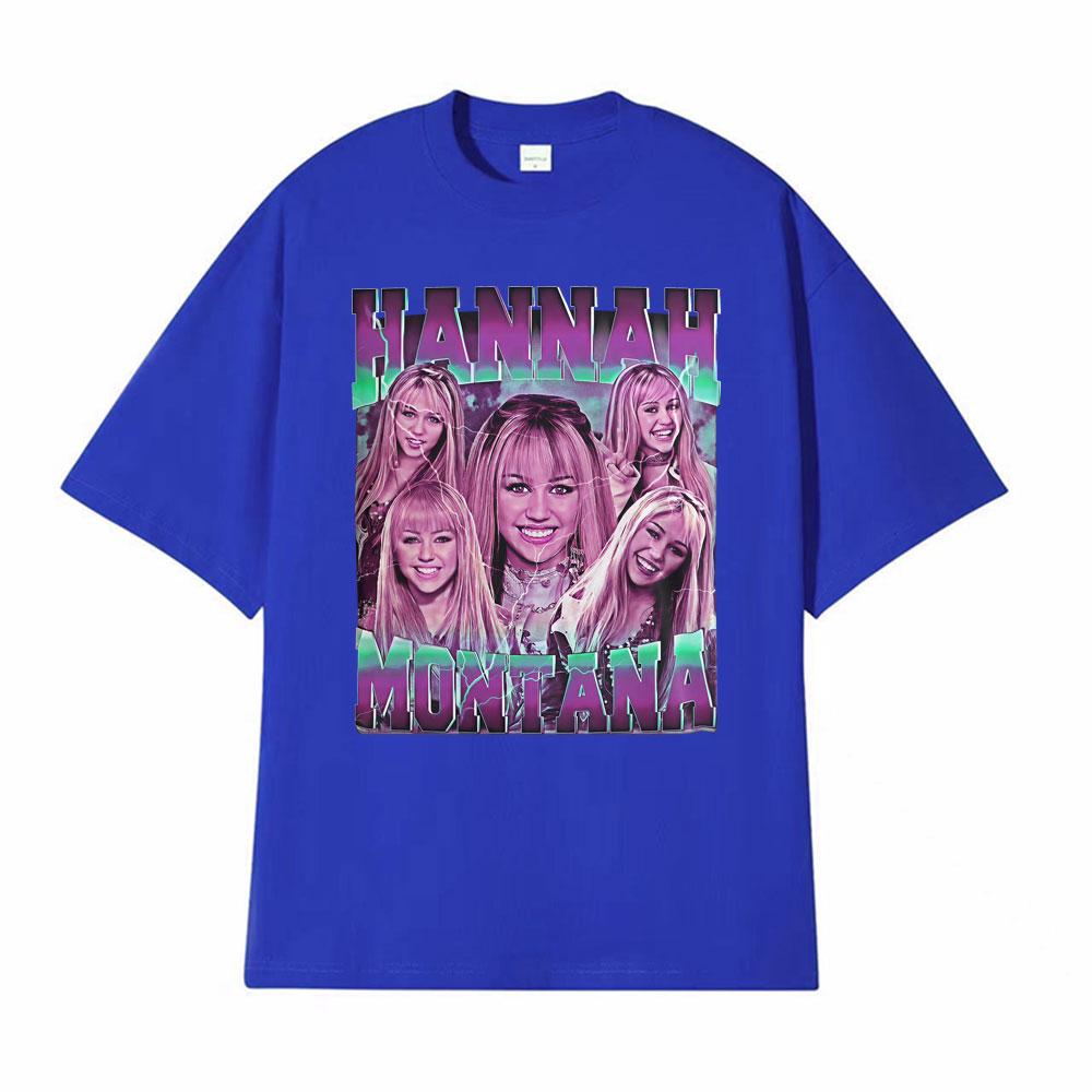 Limited Hannah Montana Vintage Pop Star Tshirt Men Women Clothing Hip Hop Trending Tee Shirt Cotton Casual Short Sleeve T Shirt