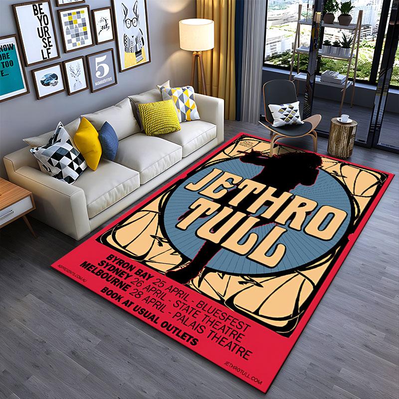 Jethro Tull Concert Poster suitable as a non-slip mat for the living room or bedroom sofa
