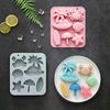 6-fach Silikonform Tropischer Strand Thema Sommer Tier Krabbe Muschel Fondant Süßigkeiten Schokolade Form DIY Backzubehör
