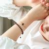 Natural Garnet Bracelet for Women with Pearl and Tourmaline In Forest Style14k Gold-plated Crystal Bead Bracelet with Niche Design