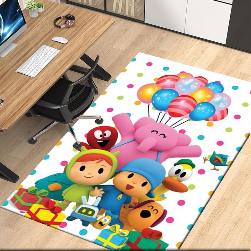 Alfombra Estampada de Pocoyó, para Silla de Oficina Sala de Estar Dormitorio Cocina Decoración Regalos.