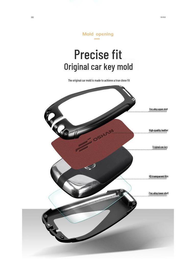 Oshan Z6/X5Plus/X7Plus Key Case 2023 - Blue Whale Edition Car Bag & Buckle Shell