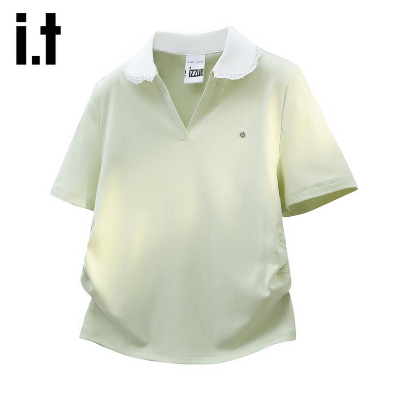 

Izzue It Women s Embroidered Lace Polo T-Shirt EU 40