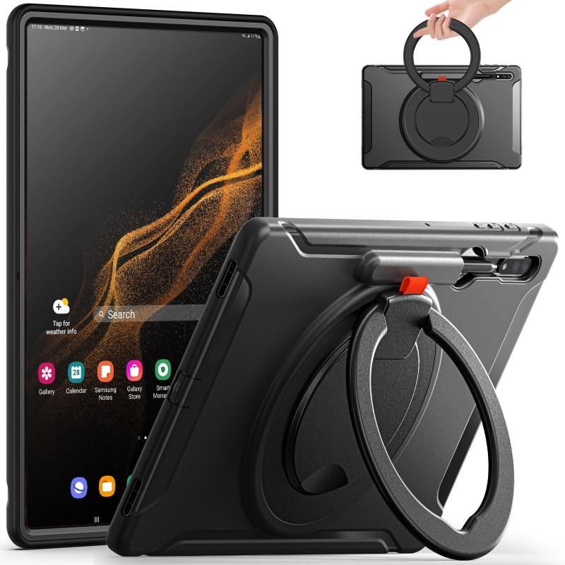 TPUPC Full Cover Tablet Case Galaxy Tab S10 Ultra S9 S8 14.6 Inch Shockproof Stand Hand Strap