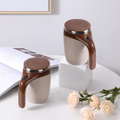 Cană pentru cafea cu amestecare automată, cană cu amestecare automată, cană electrică magnetică rotativă pentru lapte, cană cu marcaj, oțel inoxidabil 304