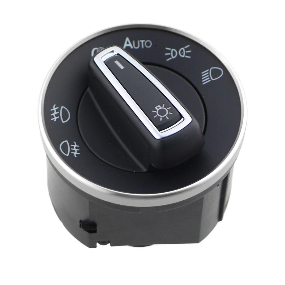 Car Headlight Switch Trim Frame Ring Knob Ring Trim Cover for VW Tiguan Golf Jetta MK5 MK6 Passat B6 B7 CC Touran Tiquan