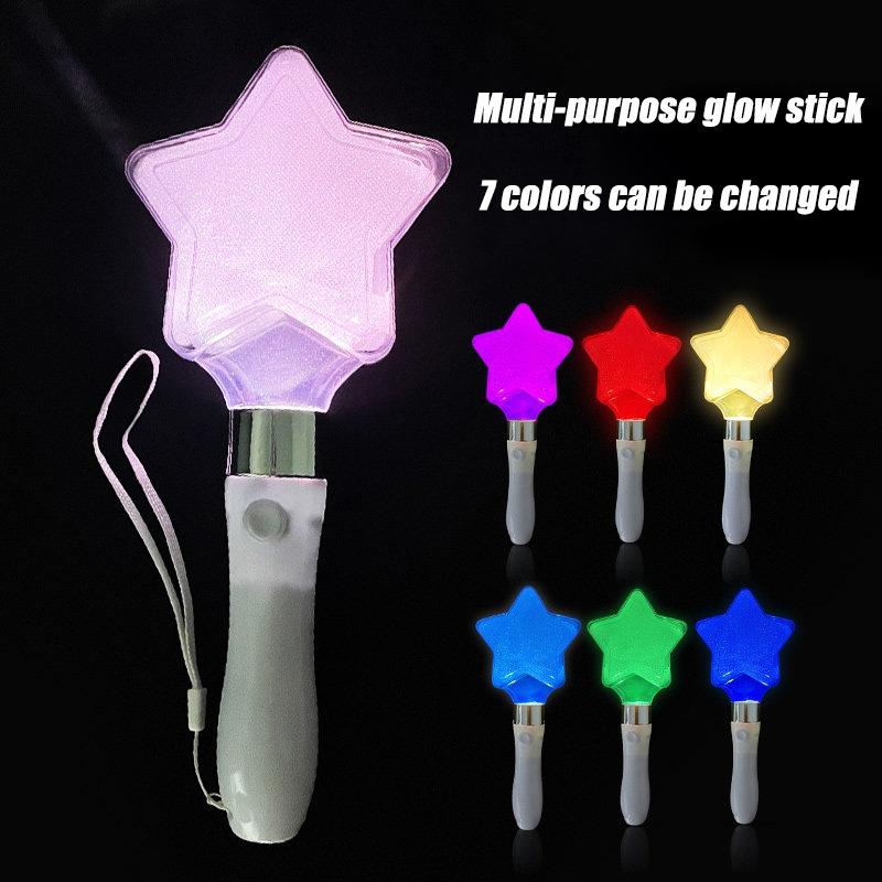 Accessories 1pcs Luminous Lightstick Kpop Lightstick Color Changed Light Rod Light Up Hair Wedding Party Headdress