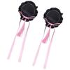 Hair Buns Cover Chinese Styles Bowknot Hair Clip Cosplay Barrettes 2000s Party Headpieces Masquerade Anime Hair Ornament