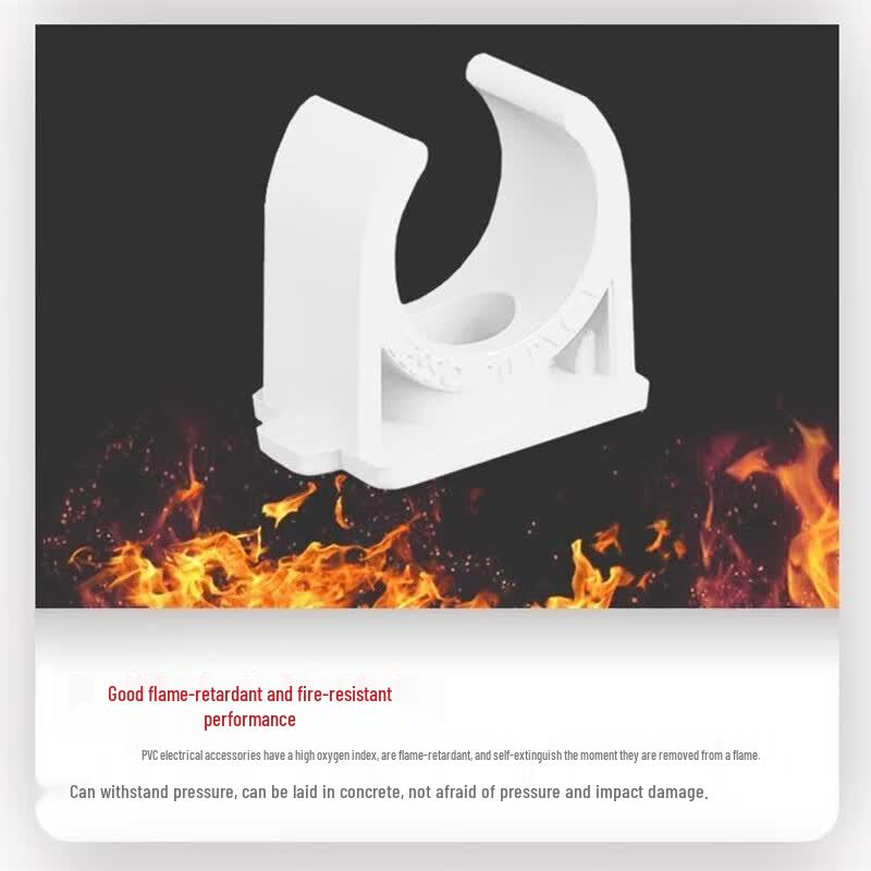 PVC Flame Retardant Wire Pipe Saddle Clips