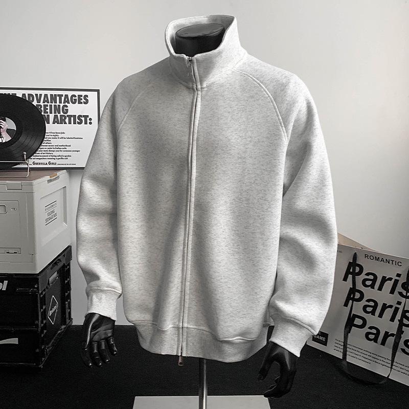 Spring Men's Youth Zipper Hoodie Jacket - American Style Cardigan