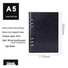Custom A5 PU Leather Loose-Leaf Notebook for Office Meetings