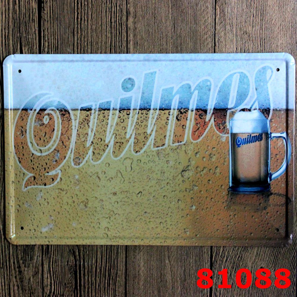 Retro Wine Tin Painting - Vintage Decor for Bar, Bedroom, or Coffee Shop