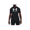 Under Armour Big Logo Casual Sports T-Shirt Men Tops Black 1370862-001