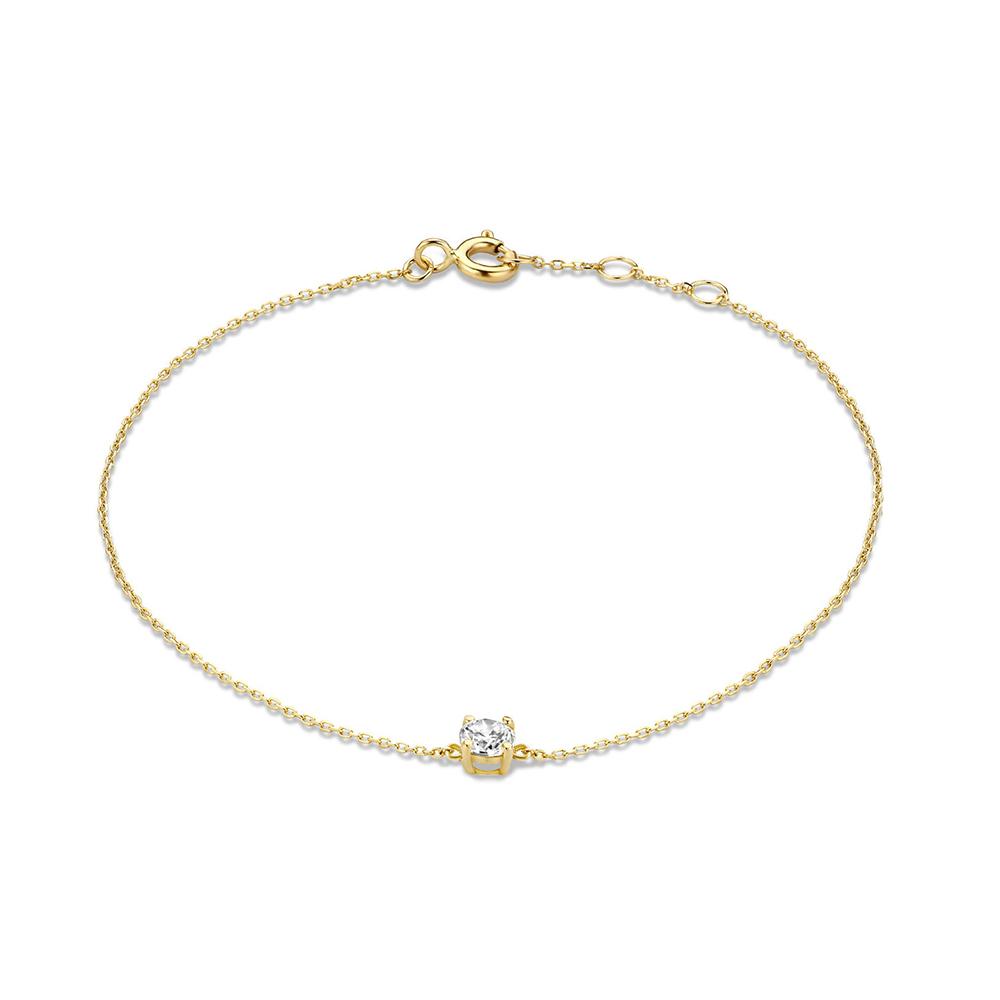 CANNER European American Style Eight-Pointed Star Zircon Bracelet S925 Silver Personality Simple Versatile Bracelet