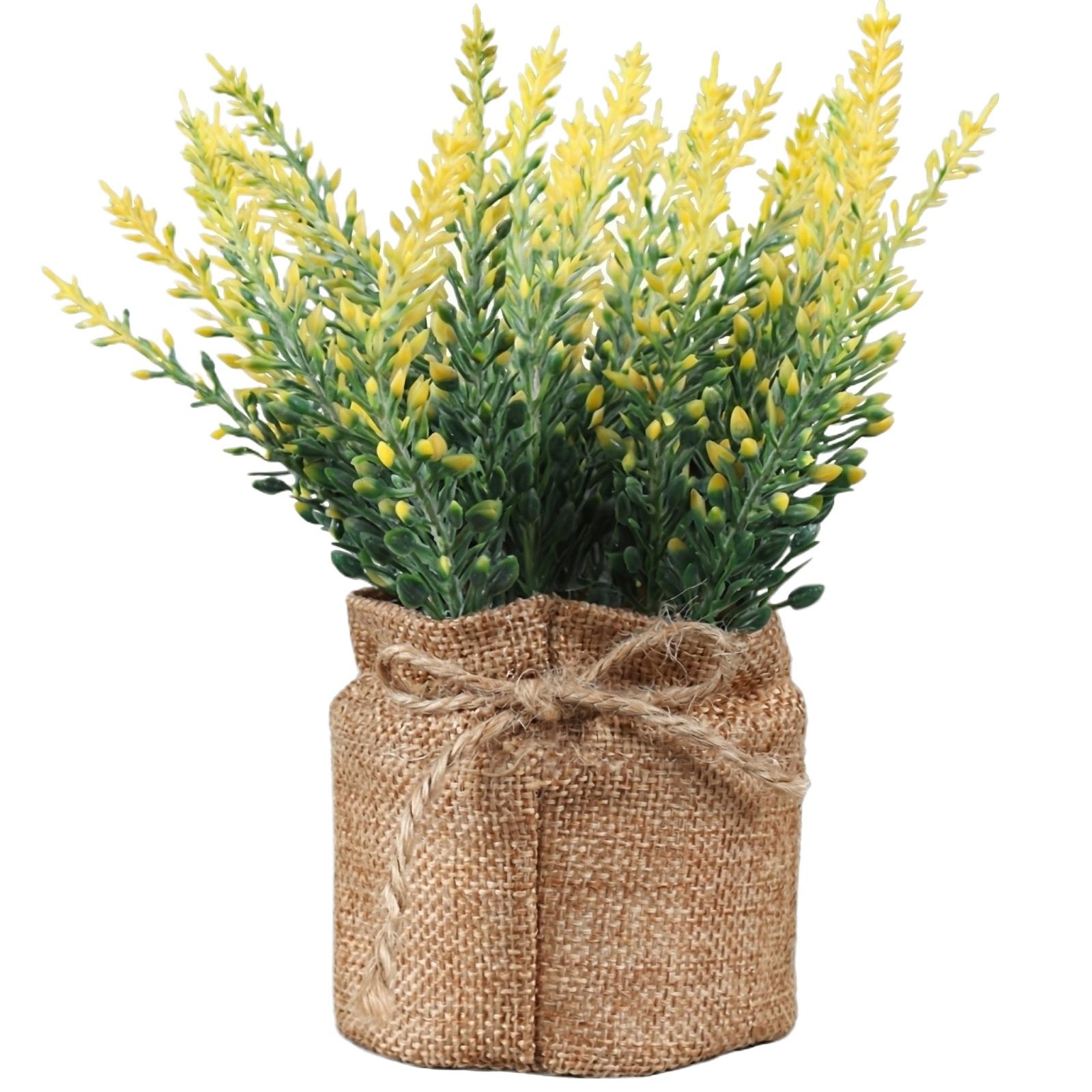 

Artificial Potted Plants, Flower And Grass Balls, Small Decorative Items For Home Décor. жёлтый