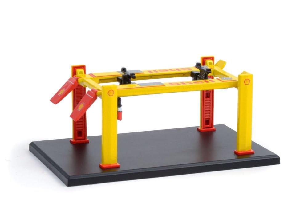 GREENLIGHT 1/64 Scale Four-Post Lift by Shell Oil Auto Body Shop [Parallel Import]