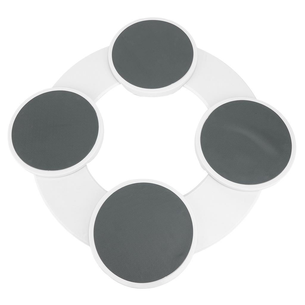 Dining Table Turntable Reusable Tabletop Slide Rail Manual Rotating Tray Round Serving Plate for