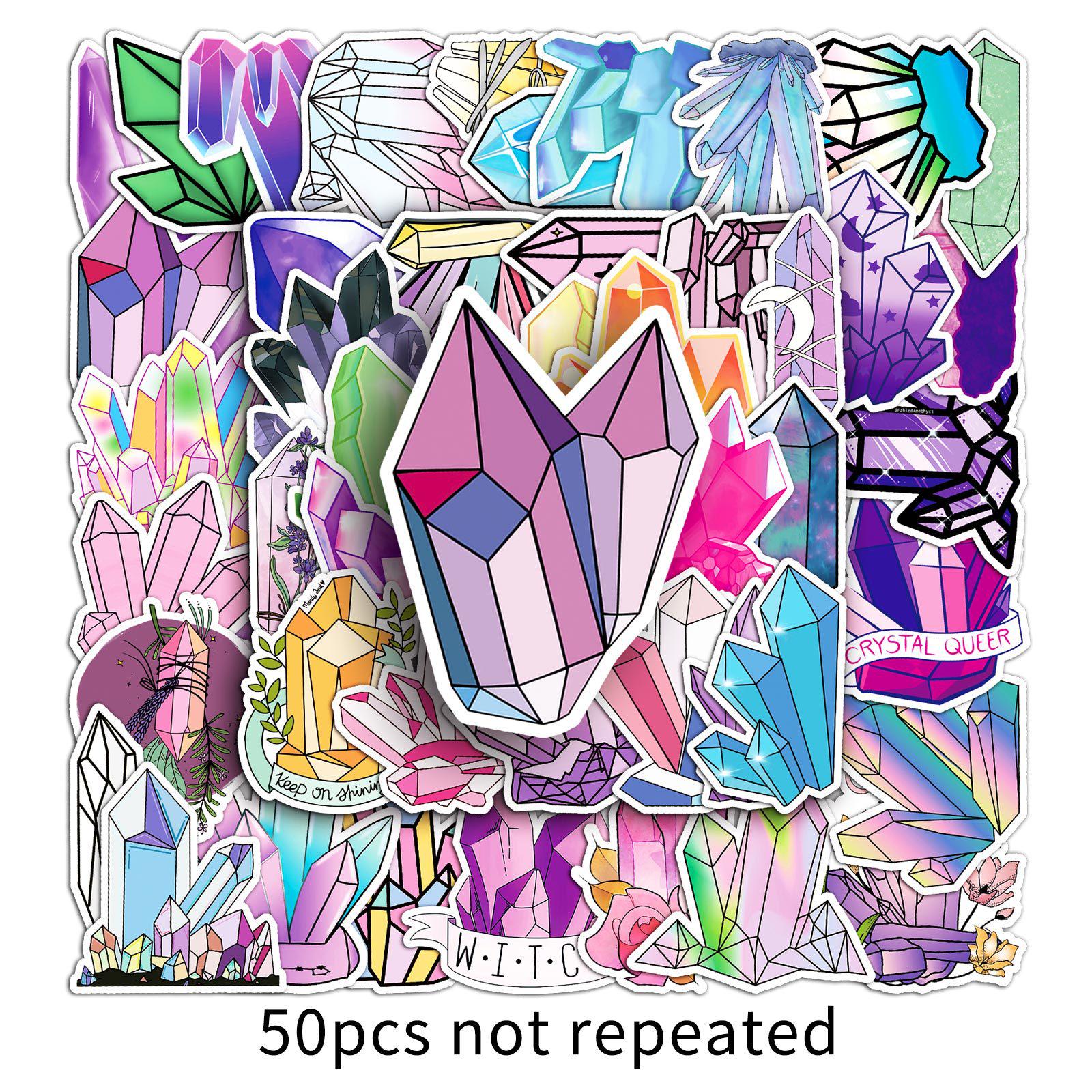 50-Piece Waterproof Graffiti Sticker Set for Suitcases, Notebooks, and Luggage Cases.