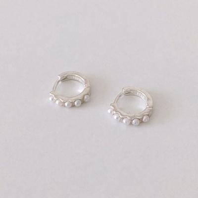 (Silver925) Milky Onetouch Earring Silver 925 Ear Cuff Bracelet