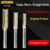 Yaden Blade Metric Fixed Blade Milling Cutter Trimmer - Small Router Slotting Cutter 1/4" for Woodworking & Stock Removal