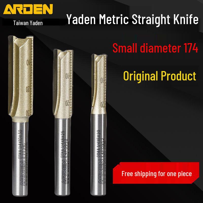Yaden Blade Metric Fixed Blade Milling Cutter Trimmer - Small Router Slotting Cutter 1/4" for Woodworking & Stock Removal