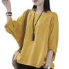 Retro Plus Size Women's Summer Batwing Sleeve Slimming Top