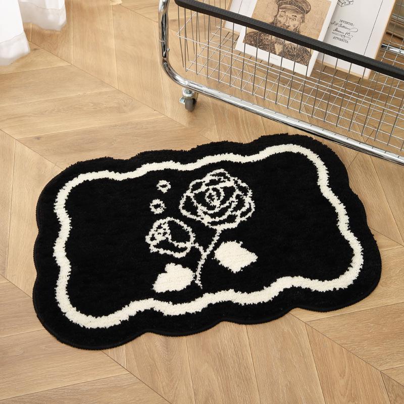 

Минималистичный Нескользящий Коврик для Ванной - Абсорбирующий Ворсовый Ковер для Туалета и Входной Двери 40x60 cm