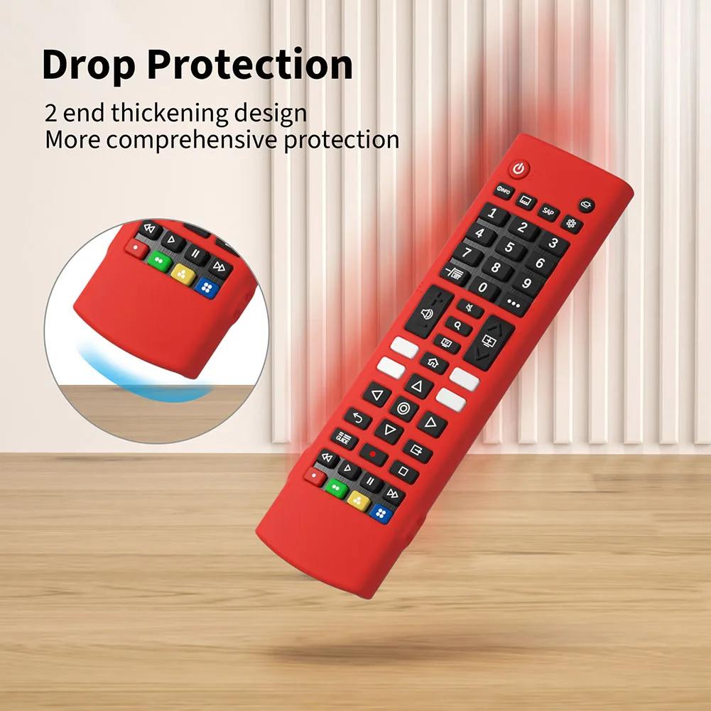 Silicone Case Protective Case with Lanyard Protective Controller Sleeve Skin Shockproof for LG TV Remote AKB75095307 AKB7604030