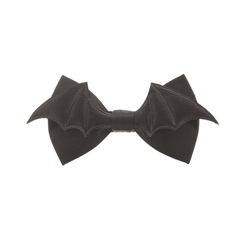 Unisex Halloween Bowtie with Adjustable Strap Batwing Necktie Cosplay Costume