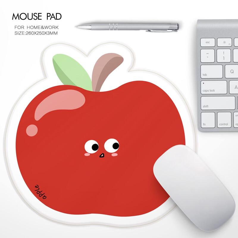 Cartoon Apple Fruit Mouse Pad (2-Pack)
