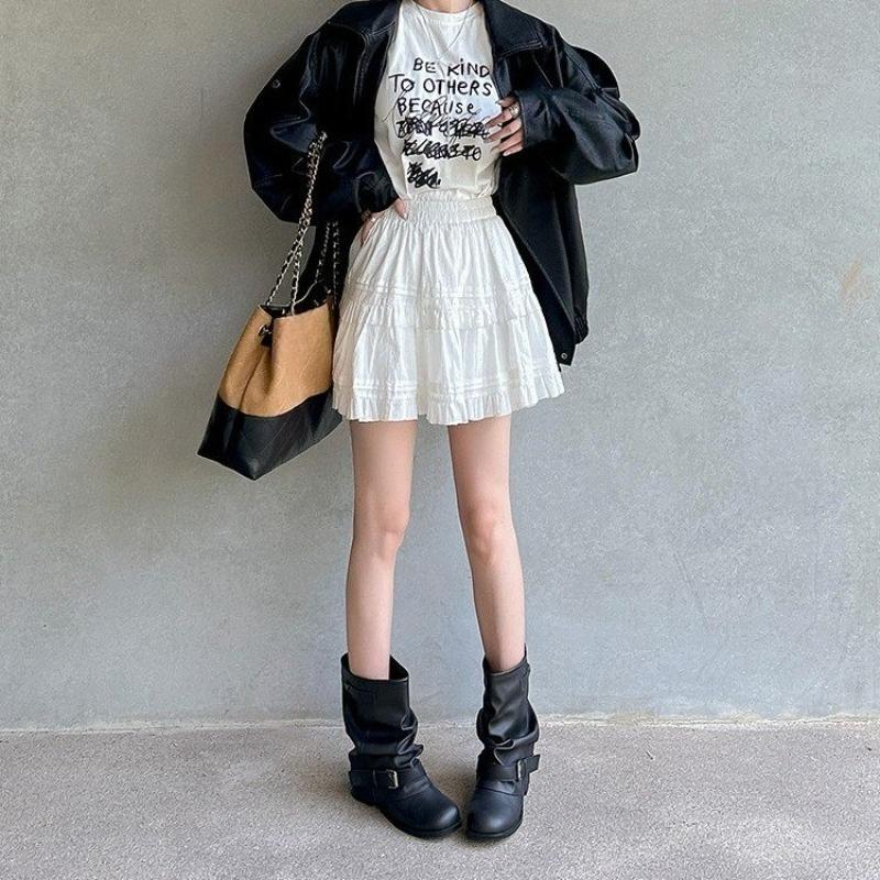 Fashion Inside Heightened Pile Boots Women's 2025 Autumn New Booties