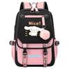 Big-Eared Puppy Cartoon Periphery Korean Version Of Junior High School Cute Large-Capacity Load Reduction Backpack