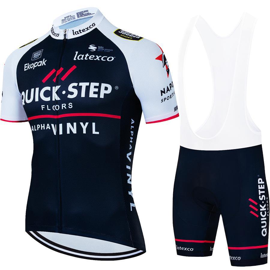 Summer New 2026 Summer Breathable Cycling Suit Set Quick Step Team Edition Cycling Suit Men's and Women's Short Sleeve Suit Strap Shorts Riding