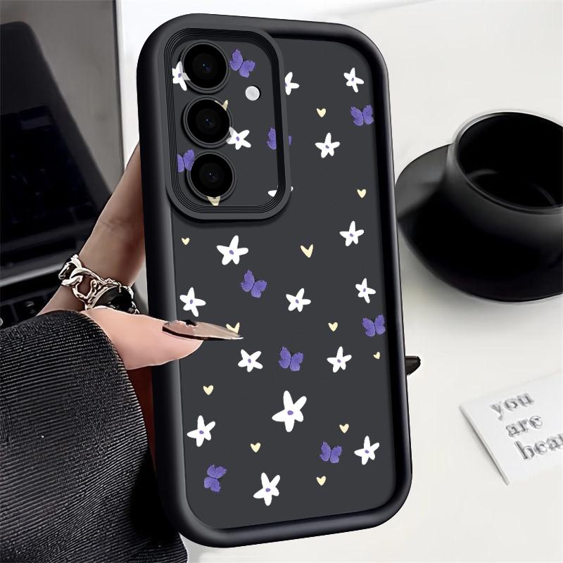Colorful Butterfly Print Case For Samsung A57 A37 A27 A17 S26 Ultra S25 FE A56 A36 A26 A16 A55 A35 A25 A54 5G S21 S22 S23 S24 Plus Shockproof Cover