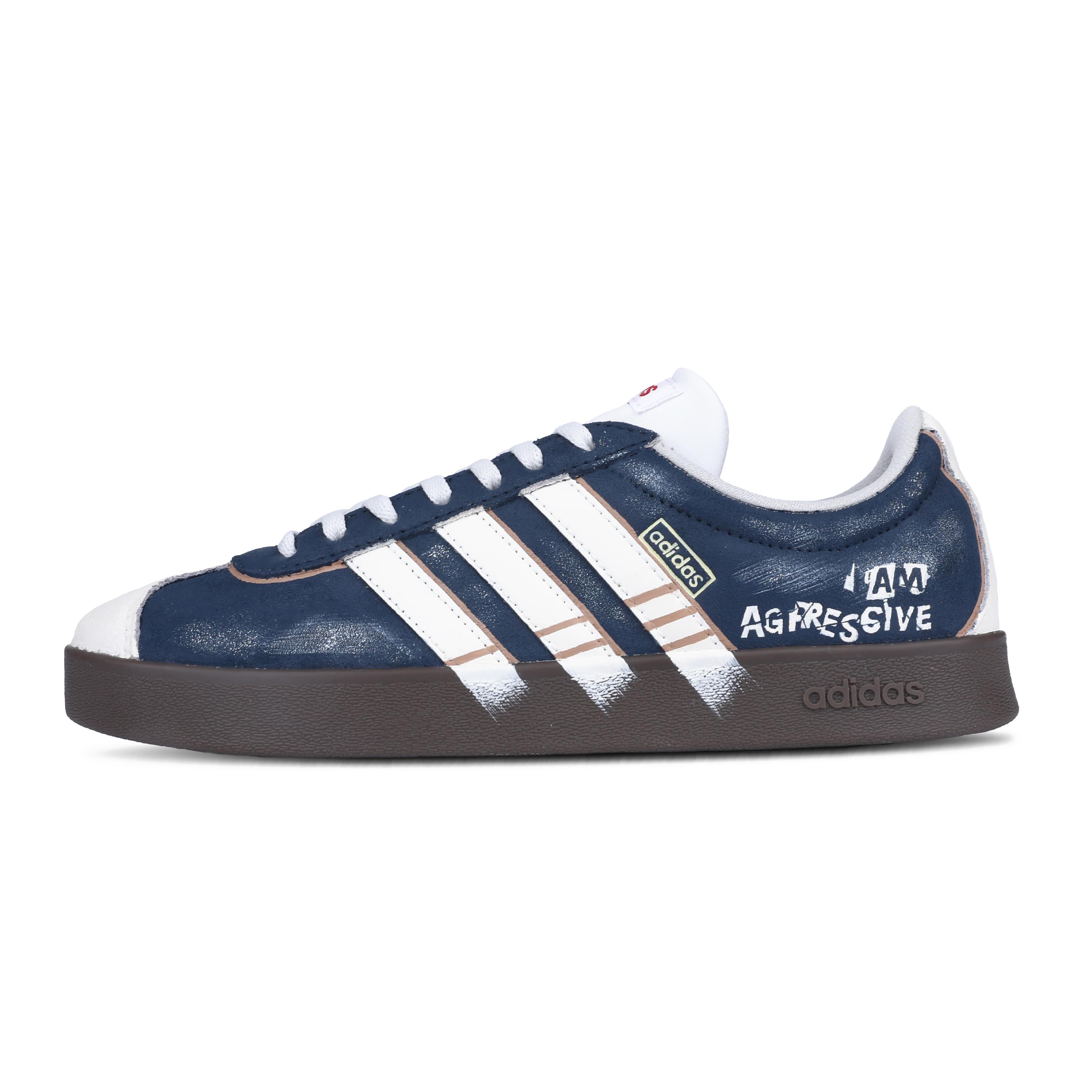 

Adidas VL COURT 2.0 Lifestyle Abrasion Resistant Abrasion Resistant Low top Skateboard Shoes Unisex Dark Blue HQ1802(Team611-) 38