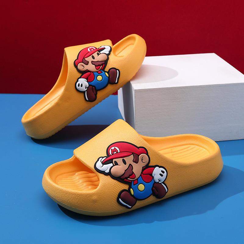 Mario Zeichentrickfigur Kinder Slipper Sandalen Bequeme Sommer Indoor Hausschuhe