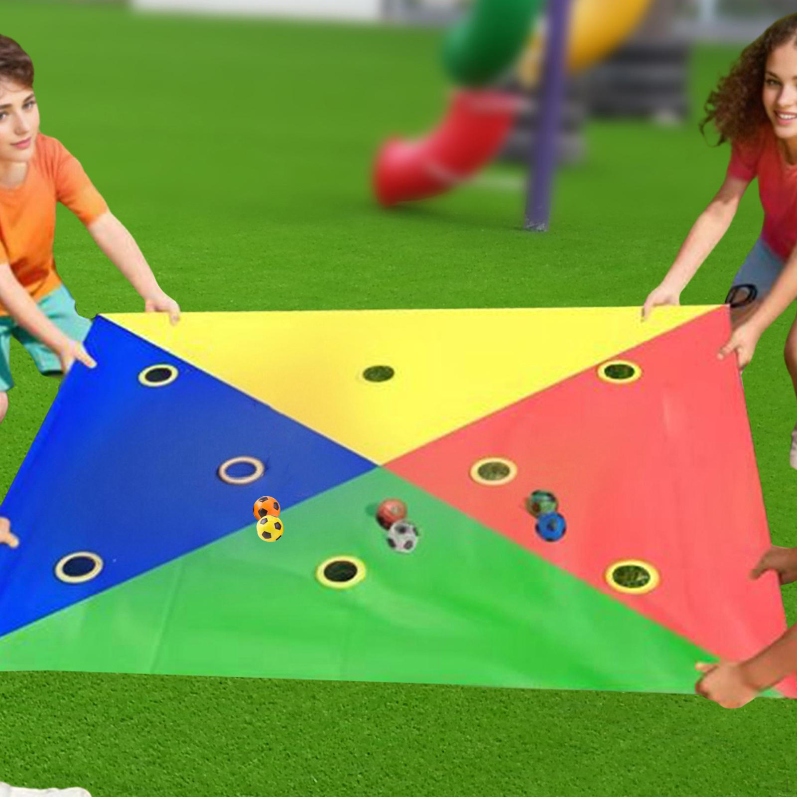 

Hole Tarp Exercise Activities Playing Outdoor with Ball Team Building Game for School Students